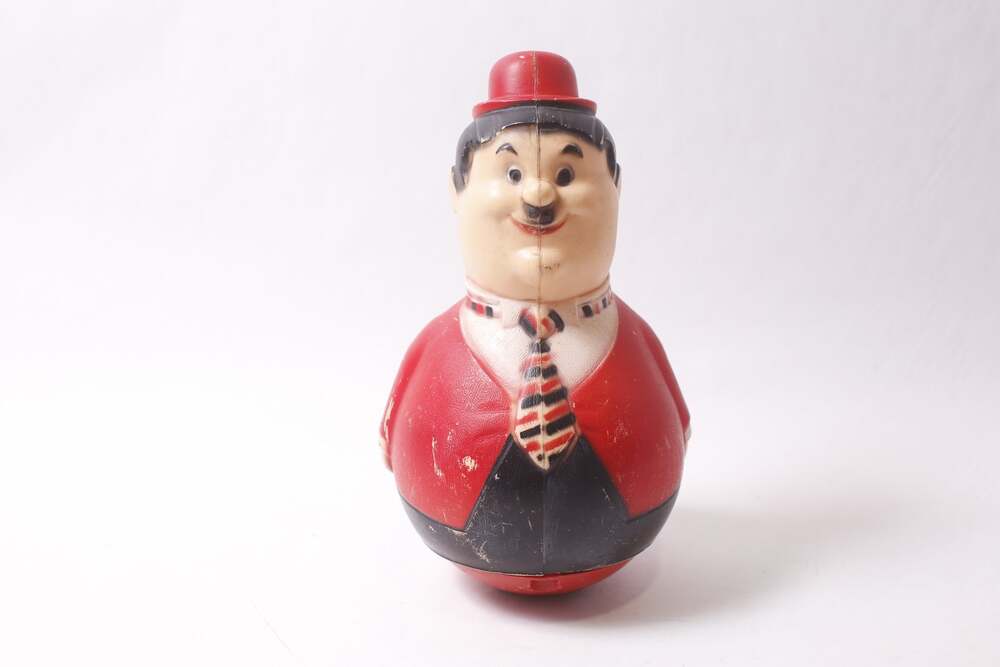 Vintage 1950s Laurel And Hardy Oliver Hardy Roly-poly Toy FLAWED ~260302-WH 1011